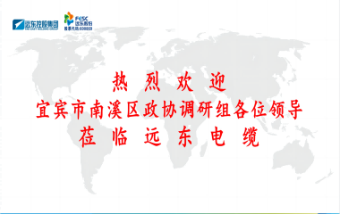 南溪區(qū)政協(xié)黨組書記、主席余水情率隊(duì)蒞臨遠(yuǎn)東電纜宜賓參觀調(diào)研
